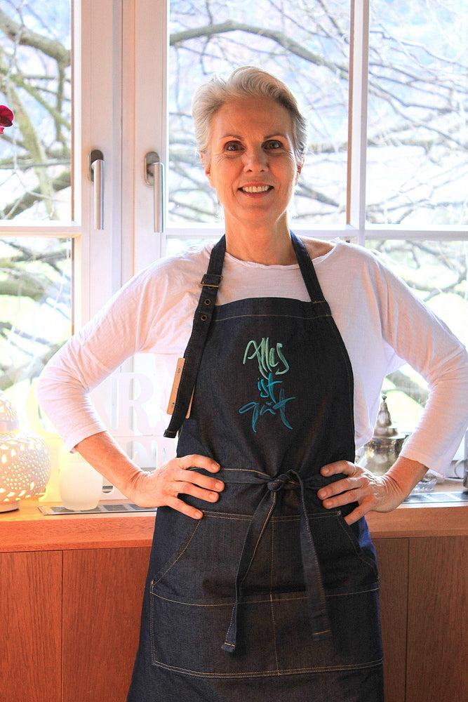 Denim-Schürze "Alles ist gut"