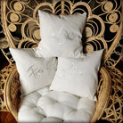 Kissenhülle Bauernleinen "Ich erinnere mich."