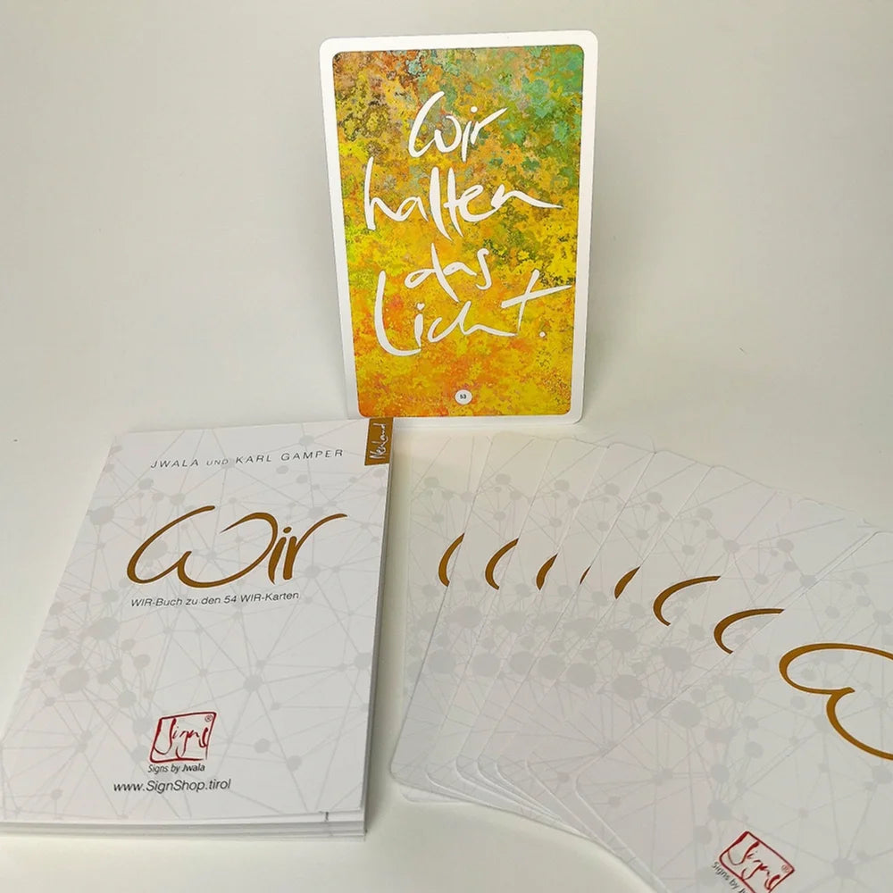 WIR Impulskarten von Jwala® mit Buch „WIR“ für Paare und Beziehungen
