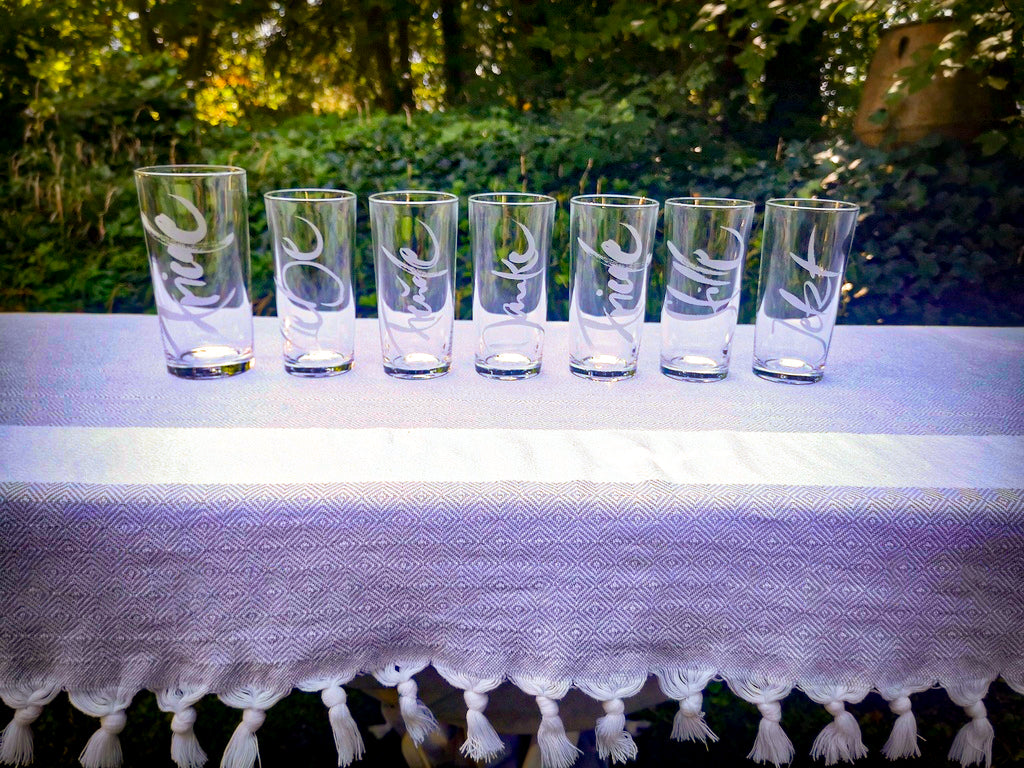 WasserGlas Medium "Happy"