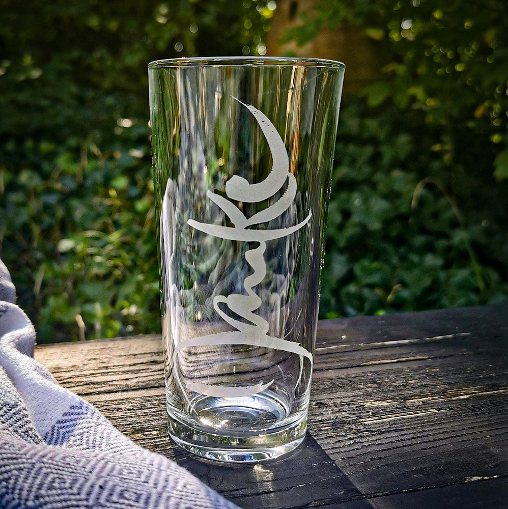 WasserGlas Medium "Danke"