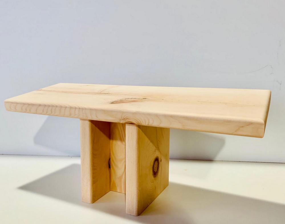 Zirbenholz-MeditationsHocker "Still. So still"