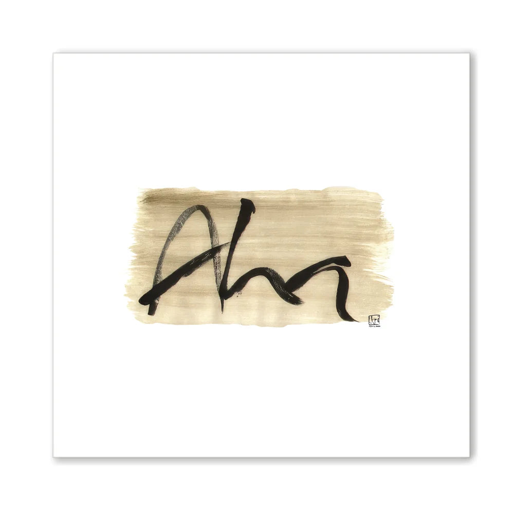 Inspirierende Leinwand „Aha“ – Sign by Jwala® Original, Limited Edition, hochwertige Kunst aus Tirol, deutsche Fingerzeige Karte als Impuls für neue Erkenntnisse