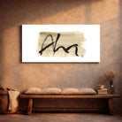 Exclusive canvas “Aha” with English Fingerzeige Card – Original print by Sign by Jwala®, handcrafted wall art from Tirol, limited edition