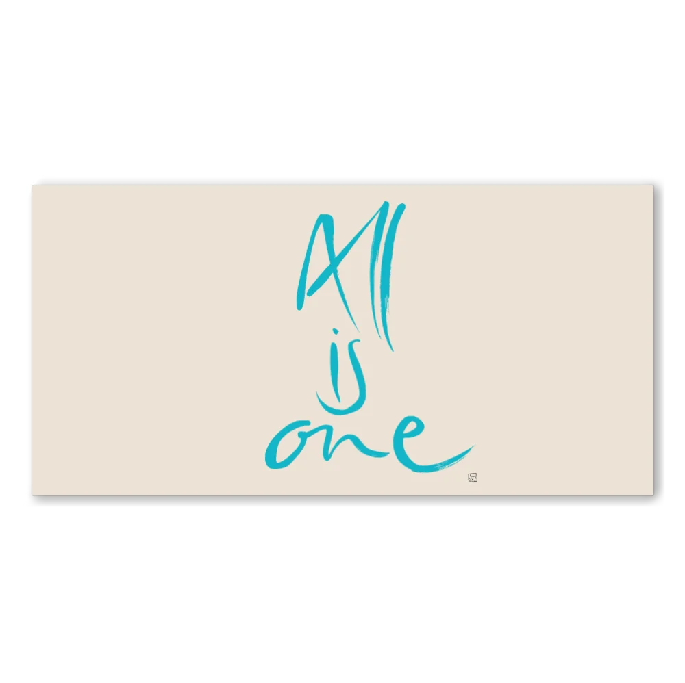Englische Leinwand All is one – Premium Wanddeko mit inspirierender Message bestellen | SignShop Tirol