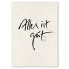 Premium Wandbild „Alles ist gut“ – Sign by Jwala® Originaldruck, hochwertige Leinwand, spirituelle Kunst, Unikat aus Tirol