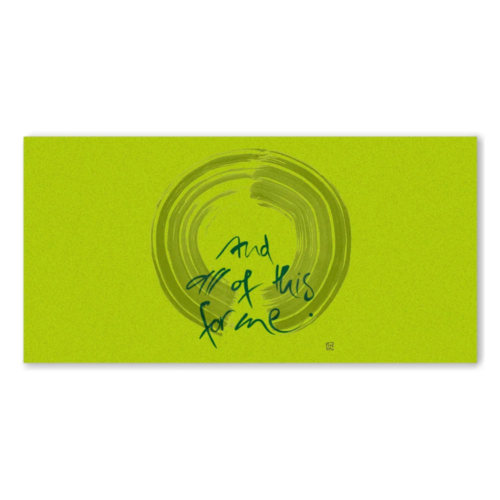 And all of this for me Wandbild – Limitierte englische Leinwand mit positiver Energie online kaufen | SignShop Tirol