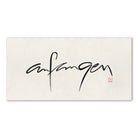 Luxus Leinwanddruck „Anfangen“ – Sign by Jwala®, exklusive Deko, liebevoll gefertigt, Einzelstück aus Tirol