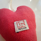 Bauernleinen-Herz "Liebe" Rot