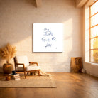 Originaldruck Leinwand „Be awake. Face the day.“ – SignShop.Tirol, einzigartige Wandkunst mit Fingerzeige Karte, handgemacht, wertvolles Geschenk für Achtsamkeit und Motivation