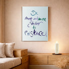 Leinwand Be more and more similar to existence – Englisches Wandbild mit spiritueller Bedeutung für Paare | SignShop Tirol