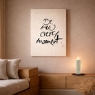 Luxus Leinwanddruck „Be new every moment.“ – Sign by Jwala®, exklusive Deko, liebevoll gefertigt, Einzelstück aus Tirol, Premium-Kunst für frische Energie