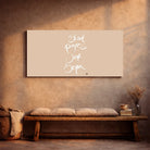 Originaldruck Leinwand „Blank pages. Just begin.“ – SignShop.Tirol, einzigartige Wandkunst mit Fingerzeige Karte, handgemacht, wertvolles Geschenk für Neuanfang und Kreativität