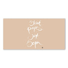 Inspirierende Leinwand „Blank pages. Just begin.“ – Sign by Jwala® Original, Limited Edition, hochwertige Kunst aus Tirol, Fingerzeige Karte als Impuls für Mut und Inspiration