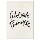 Inspirierende Leinwand „Celebrate Paradise“ – Sign by Jwala® Original, Limited Edition, hochwertige Kunst aus Tirol, Paradies für dein Zuhause