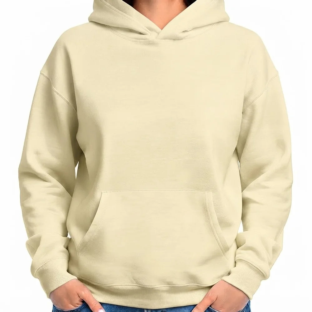 Oversized-Hoodie in Lemon Sorbet ohne Sign, perfekt geeignet für ein individuelles Textil-Signing.