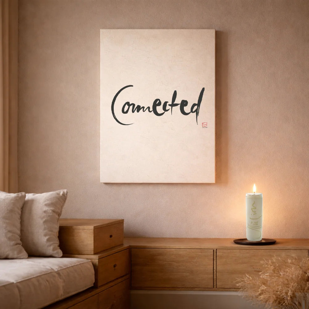 Exklusive Leinwand „Connected“ – Originaldruck von Sign by Jwala®, handgefertigte Wandkunst aus Tirol, Limited Edition, einzigartiges Kunstwerk für Ihr Zuhause