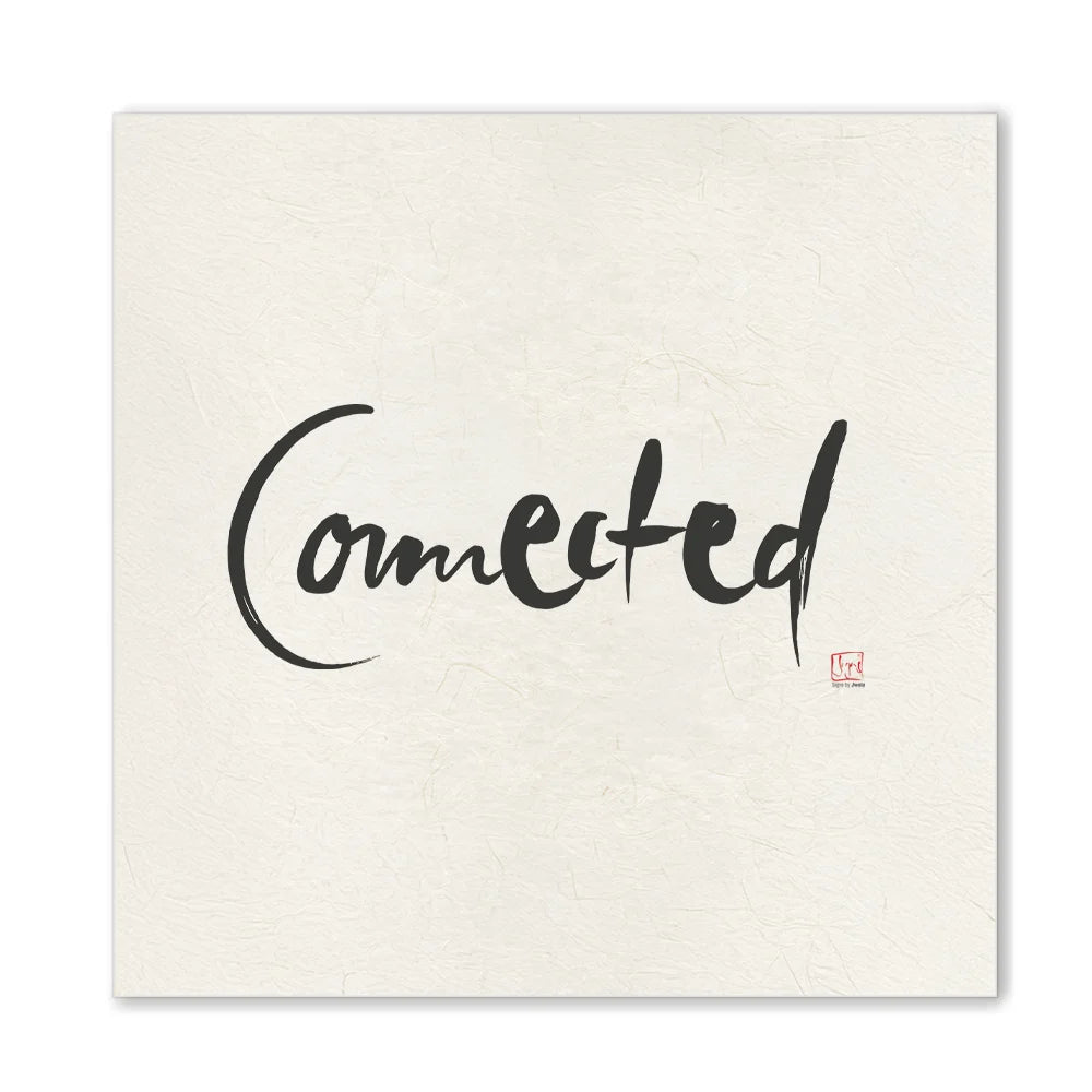 Luxus Leinwanddruck „Connected“ – Sign by Jwala®, exklusive Deko, liebevoll gefertigt, Einzelstück aus Tirol, Premium-Kunst für Gemeinschaft