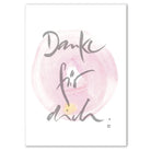 Premium Wandbild „Danke für dich“ für Paare – Sign by Jwala® Originaldruck, hochwertige Leinwand mit WIR Karte, spirituelle Kunst, Unikat, exklusives Wohnaccessoire für Dankbarkeit und Liebe