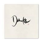 Premium Wandbild „Danke“ – Sign by Jwala® Originaldruck, hochwertige Leinwand, spirituelle Kunst, Unikat aus Tirol