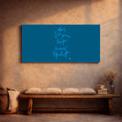 Exklusive Leinwand „Das Leben hat immer Recht.“ mit Fingerzeige Karte – Originaldruck von Sign by Jwala®, handgefertigte Wandkunst aus Tirol, Limited Edition