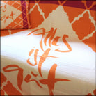 Decke Jacquard "Alles ist gut" Orange