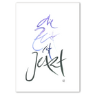 Premium Wandbild „Die Zeit ist Jetzt“ – Sign by Jwala® Originaldruck mit Fingerzeige Karte, hochwertige spirituelle Kunst, Unikat aus Tirol