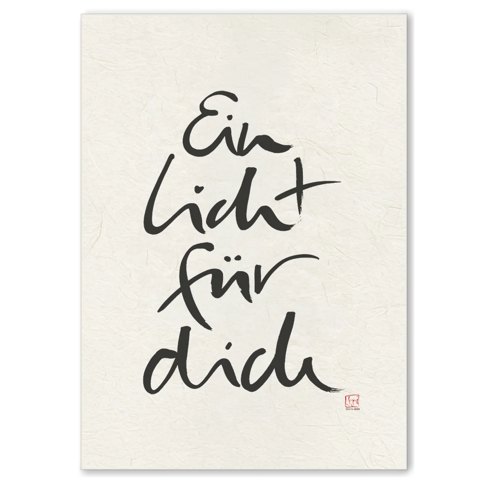 Luxus Leinwanddruck „Ein Licht für dich“ – Sign by Jwala®, exklusive Deko, liebevoll gefertigt, Einzelstück aus Tirol