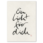 Luxus Leinwanddruck „Ein Licht für dich“ – Sign by Jwala®, exklusive Deko, liebevoll gefertigt, Einzelstück aus Tirol