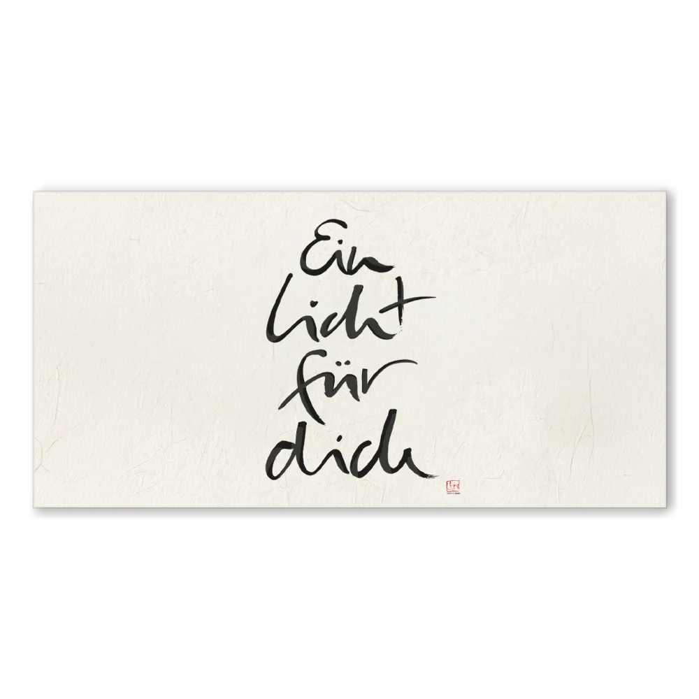 Inspirierende Leinwand „Ein Licht für dich“ – Sign by Jwala® Original, Limited Edition, hochwertige Kunst aus Tirol, Lichtbringer für dein Zuhause