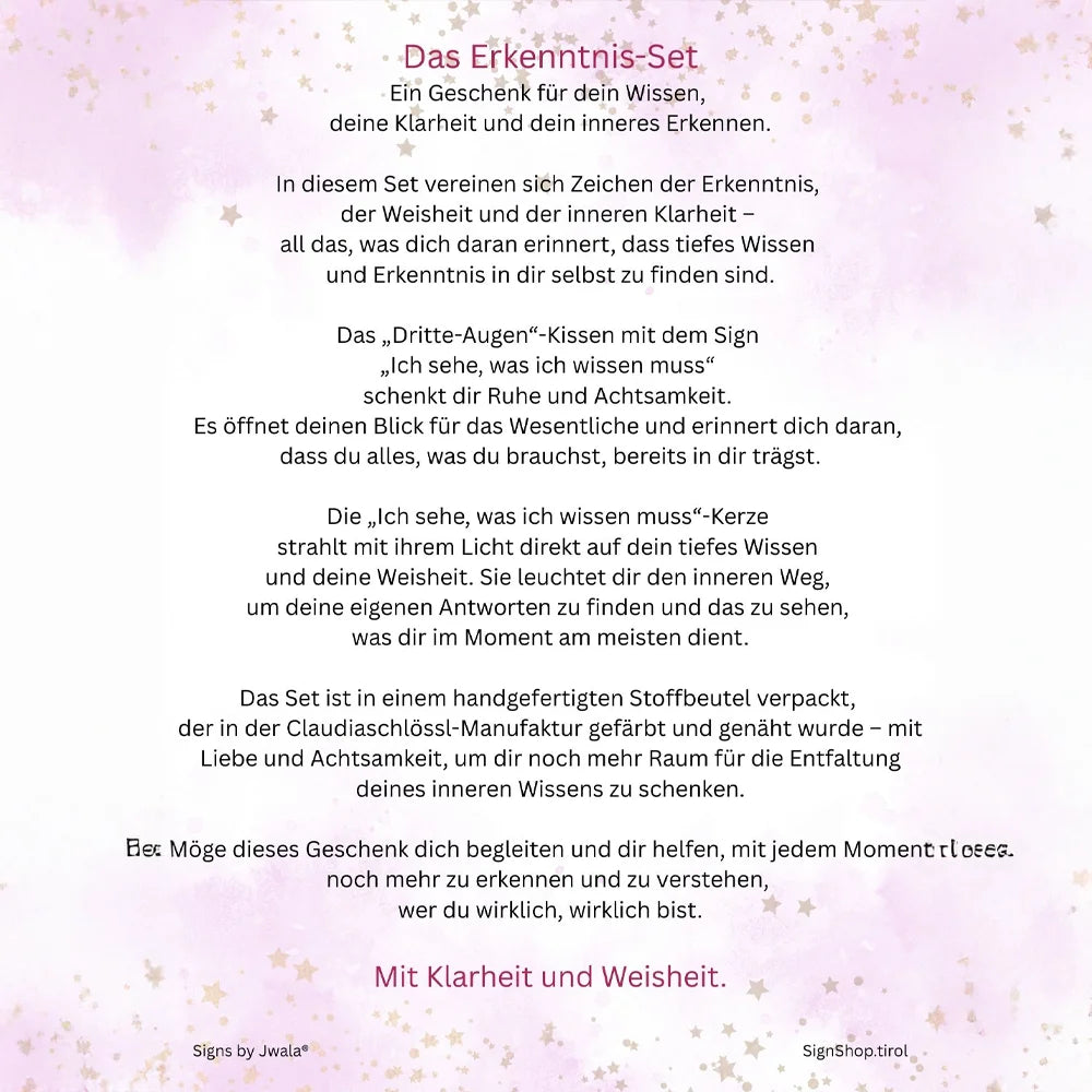 Beschreibung Erkenntnis-Set