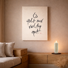 Exklusive Leinwand „Es geht mir richtig gut“ – Originaldruck von Sign by Jwala®, handgefertigte Wandkunst aus Tirol, Limited Edition