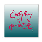 Inspirierende Leinwand „Everything is possible.“ – Sign by Jwala® Original, Limited Edition, hochwertige Kunst aus Tirol, Fingerzeige Karte als Impuls für neue Wege