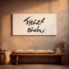 Exklusive Leinwand „Freuet euch“ – Originaldruck von Sign by Jwala®, handgefertigte Wandkunst aus Tirol, Limited Edition