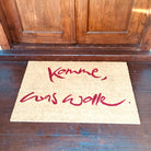 Fußmatte "Komme, was wolle" Rot