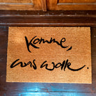 Fußmatte "Komme, was wolle" Schwarz