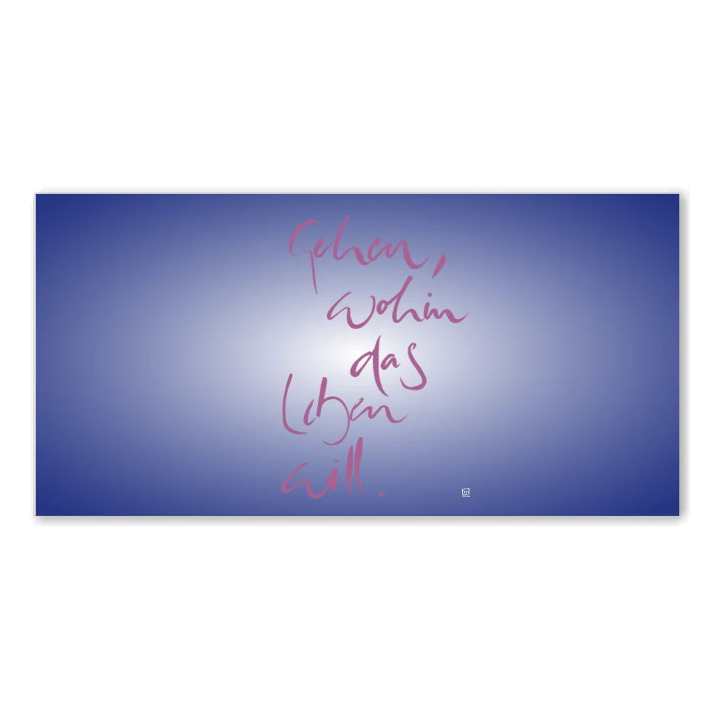 Leinwand Gehen, wohin das Leben will – Individuelle Liebesgeschenke und Energiebilder für Paare mit WIR Karte – Jetzt im SignShop Tirol entdecken