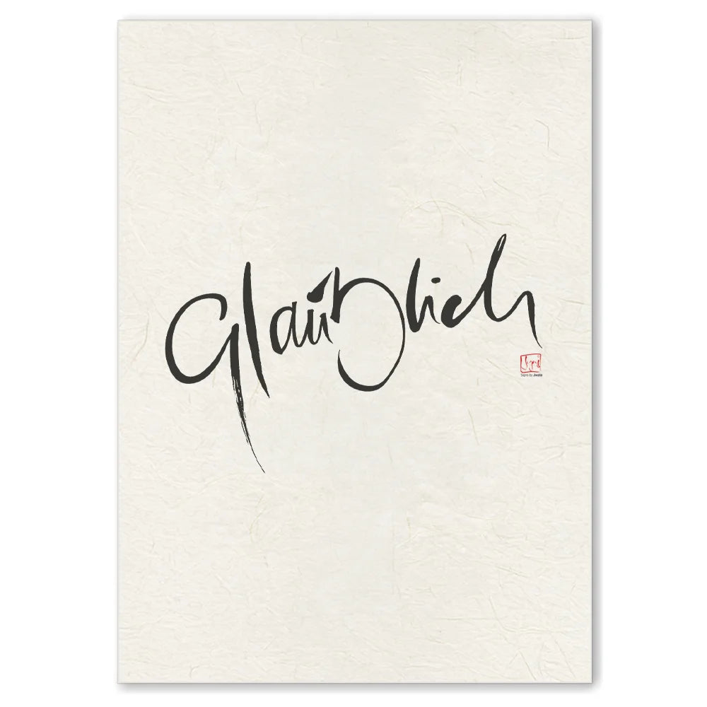Premium Wandbild „Glaublich“ – Sign by Jwala® Originaldruck, hochwertige Leinwand, spirituelle Kunst, Unikat aus Tirol