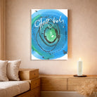 Handgemachtes Leinwandbild „glaublich“ mit WIR Karte – Originaldruck, Sign by Jwala®, inspirierende Wanddekoration, limitiertes Kunstwerk, wertvolles Geschenk für Liebe und Zuversicht