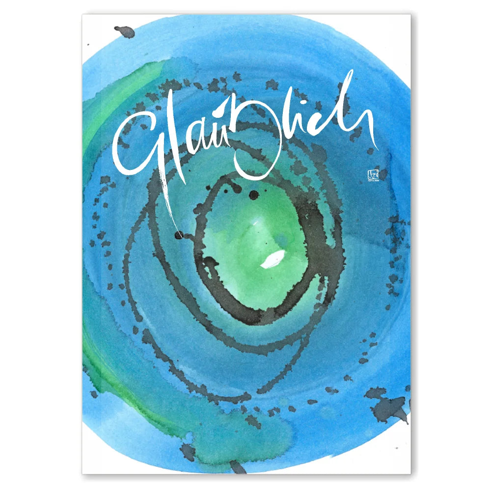 Luxus Leinwanddruck „glaublich“ für Paare – Sign by Jwala®, exklusive Deko mit WIR Karte, liebevoll gefertigt, Einzelstück, Premium-Kunst für emotionale Tiefe und gemeinsame Entwicklung