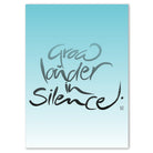 Englische Leinwand Grow louder in silence – Premium Wanddeko mit positiver Message bestellen | SignShop Tirol