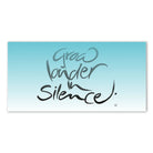Gw louder in silence Leinwandbild – Hochwertige englische Wanddeko, spirituelle Kunst online kaufen | SignShop Tirol