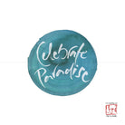 Luxuriöse, handgemachte Klappkarte „Celebrate Paradise“ personalisiert kaufen – Exklusive Grußkarte mit individueller Widmung und hochwertigem Design online im SignShop Tirol bestellen – Premium, einzigartige Karte als besondere Geschenkidee für anspruchsvolle Menschen