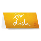 Exklusive, handgemachte Klappkarte „Ein Licht für dich“ personalisiert kaufen – Luxus Grußkarte mit individueller Widmung und hochwertigem Design online im SignShop Tirol bestellen – Premium, einzigartige Karte als besondere Geschenkidee für anspruchsvolle Menschen