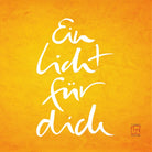 Exklusive, personalisierbare Klappkarte „Ein Licht für dich“ handgefertigt kaufen – Hochwertige Grußkarte mit individuellem Wunschtext online im SignShop Tirol bestellen – Luxus Karte als besondere Geschenkidee für anspruchsvolle Anlässe und einzigartige Momente