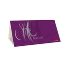 Exklusive, personalisierbare Weihnachtskarte „Stille Nacht“ handgefertigt kaufen – Hochwertige Luxus Klappkarte mit individuellem Wunschtext online im SignShop Tirol bestellen – Premium Karte als edle Geschenkidee für romantische Liebeserklärungen und anspruchsvolle, festliche Anlässe