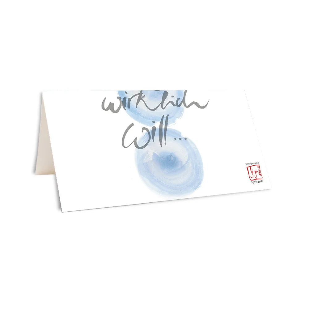 Spirituelle, personalisierbare Klappkarte „Was ich wirklich wirklich will“ kaufen – Besondere, handgemachte Grußkarten zum Individualisieren online im SignShop Tirol bestellen – Einzigartige Karten für persönliche und inspirierende Botschaften
