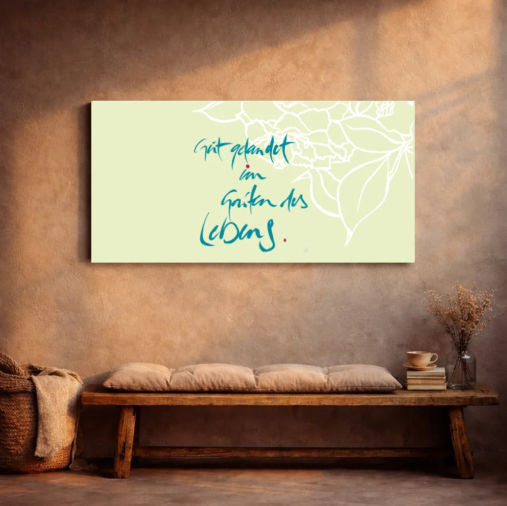 Leinwand Gut gelandet im Garten des Lebens – Exklusive Energiebilder für Paare mit WIR Karte online kaufen | SignShop Tirol