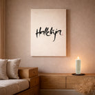 Handgemachtes Leinwandbild „Halleluja“ – Originaldruck, Sign by Jwala®, inspirierende Wanddekoration, limitiertes Kunstwerk