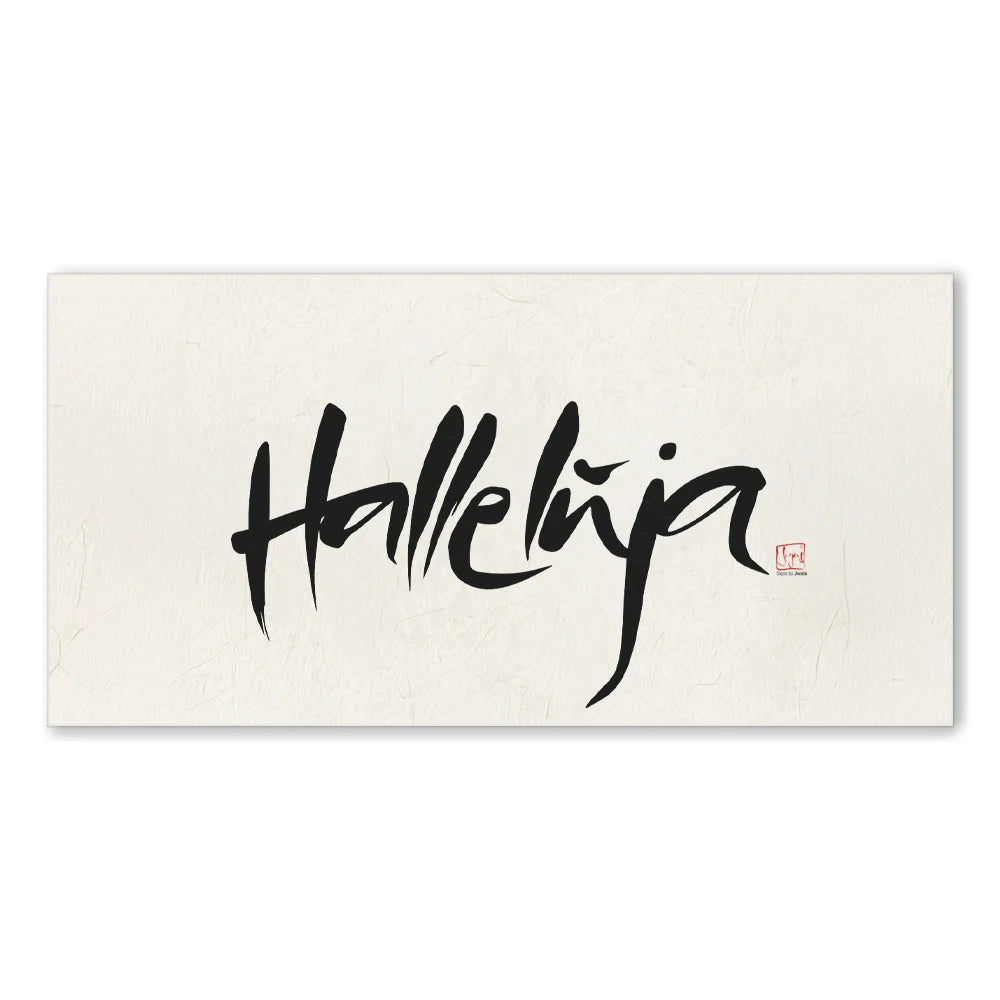 Premium Wandbild „Halleluja“ – Sign by Jwala® Originaldruck, hochwertige Leinwand, spirituelle Kunst, Unikat aus Tirol